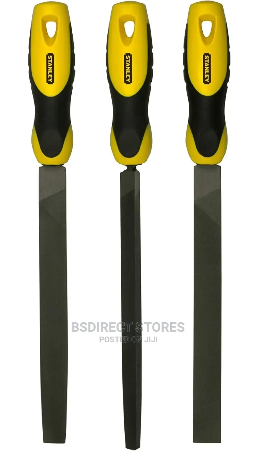 Stanley STA022464 Flat 1/2 Round & 3 Square File Set 3 Piece