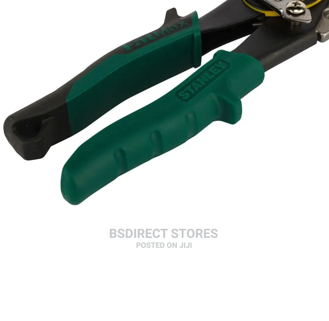 Stanley Green Offset Aviation Snip Right Cut 250mm (10in)