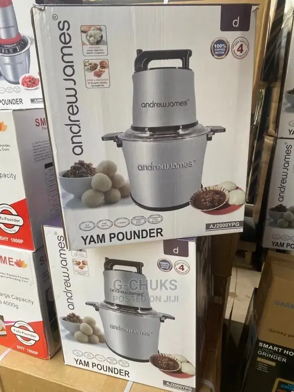 Andrew James 15 Litre Yam Pounder and Food Processor