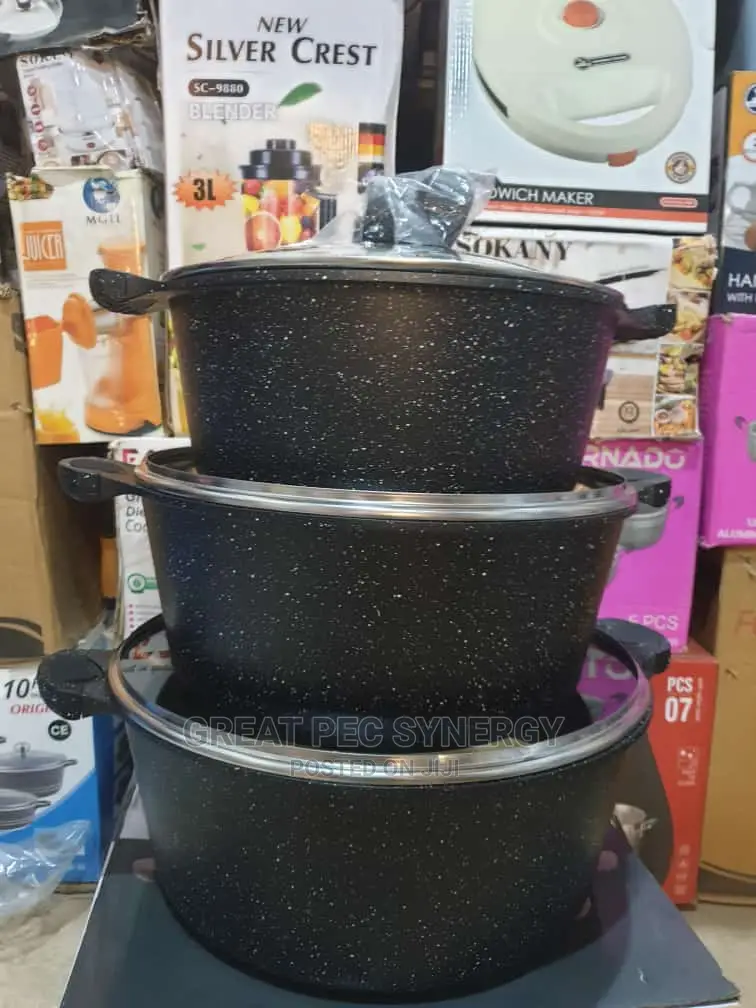 3 Sets Granite Pot Sets