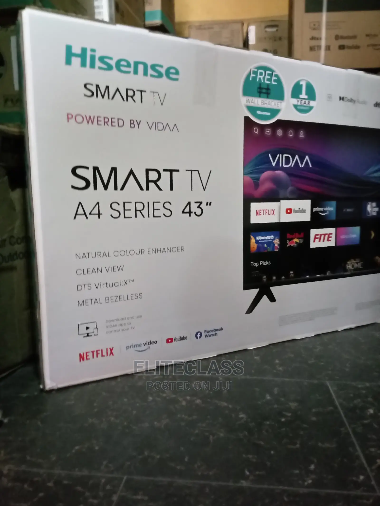 Hisense 43'' Smart Tv+ Netflix + Wall Bracket+ Browser| Uhd