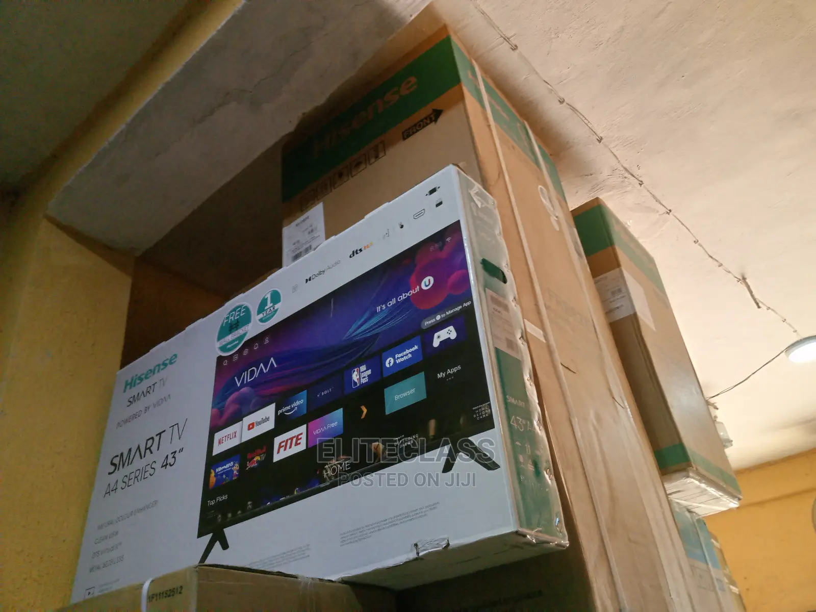 Hisense Smart TV - 43 Inch A4G Series Uhd Brand New