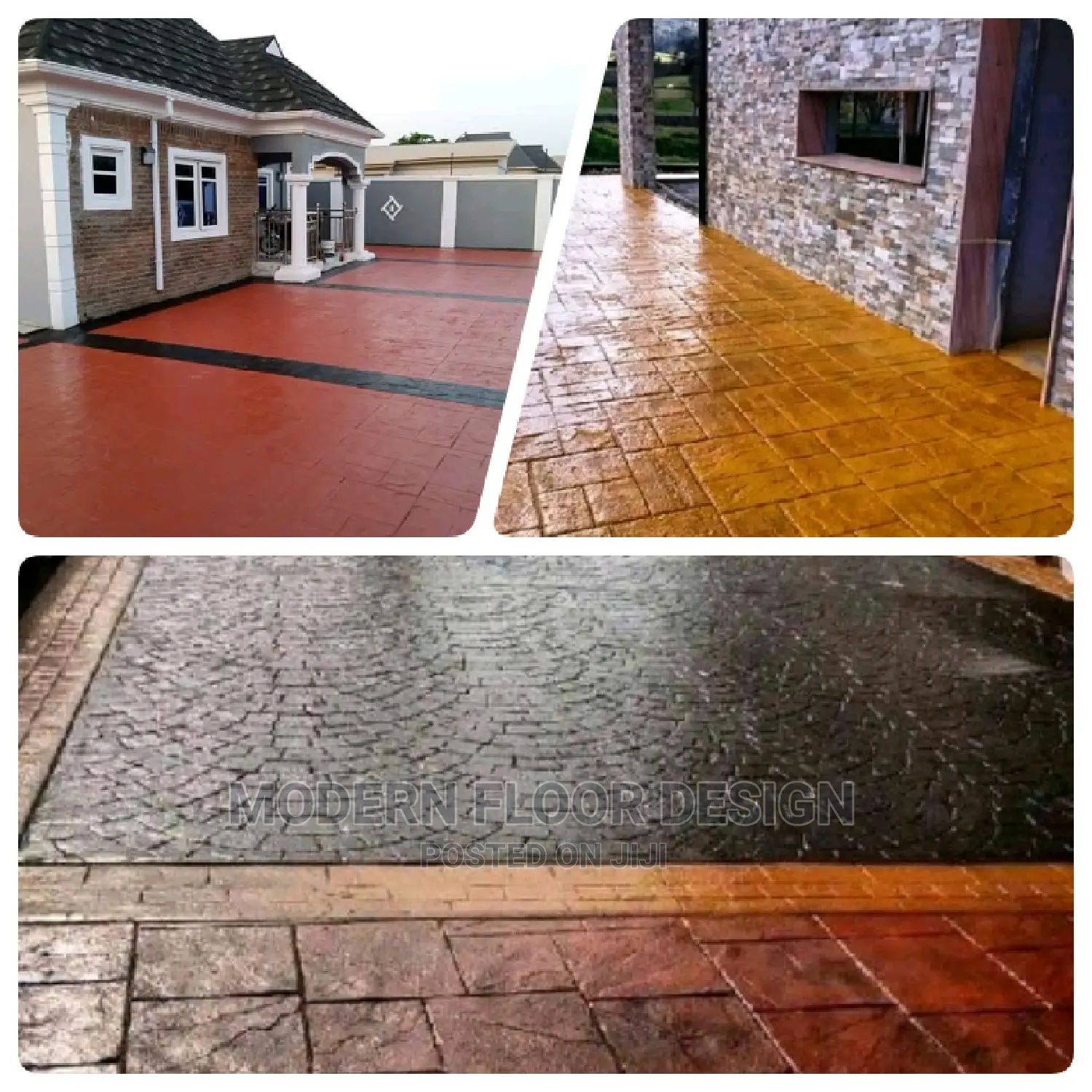 Mostly Florida Modern Stamps Floor