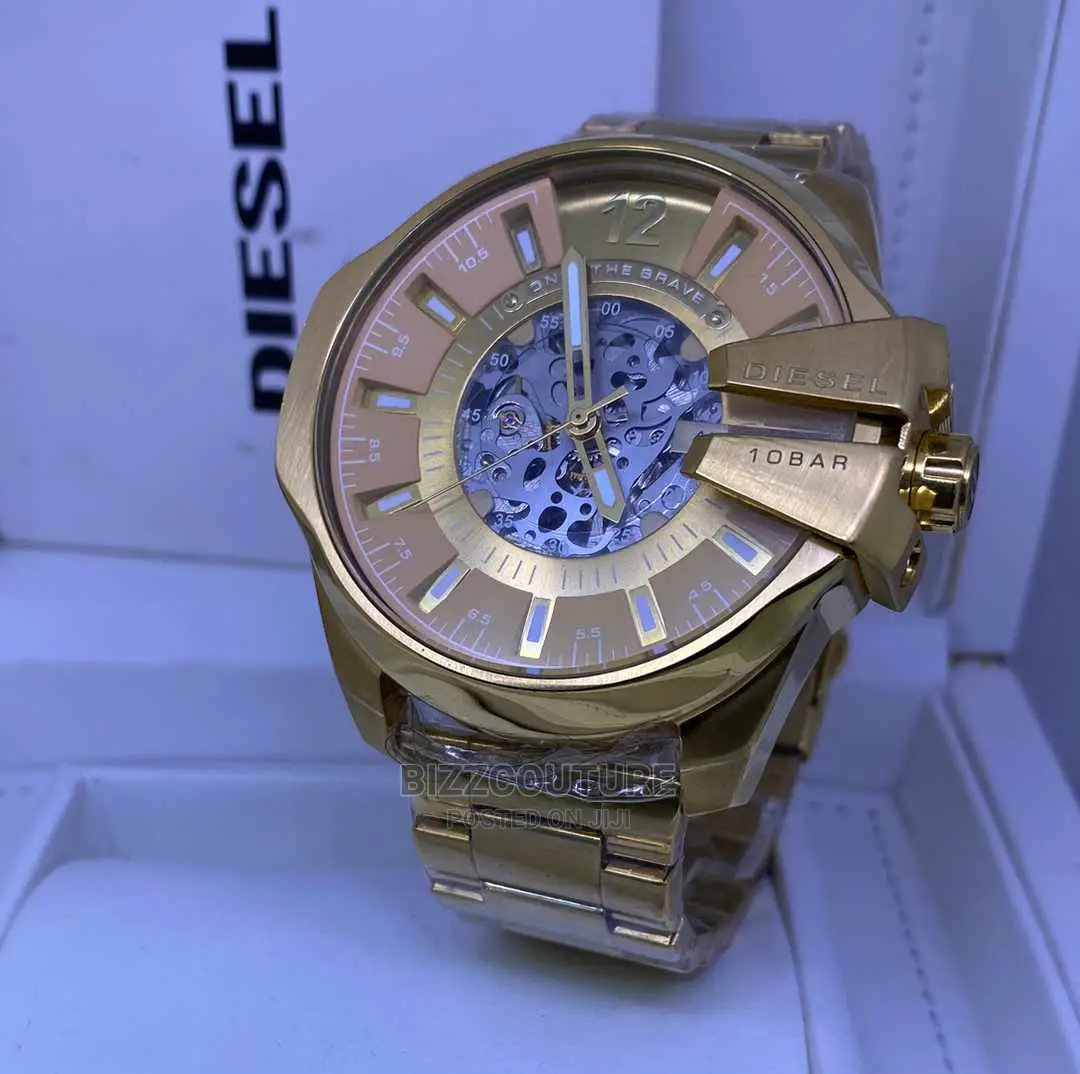 Original Diesel Gold Chain Strap Watch Available in Store