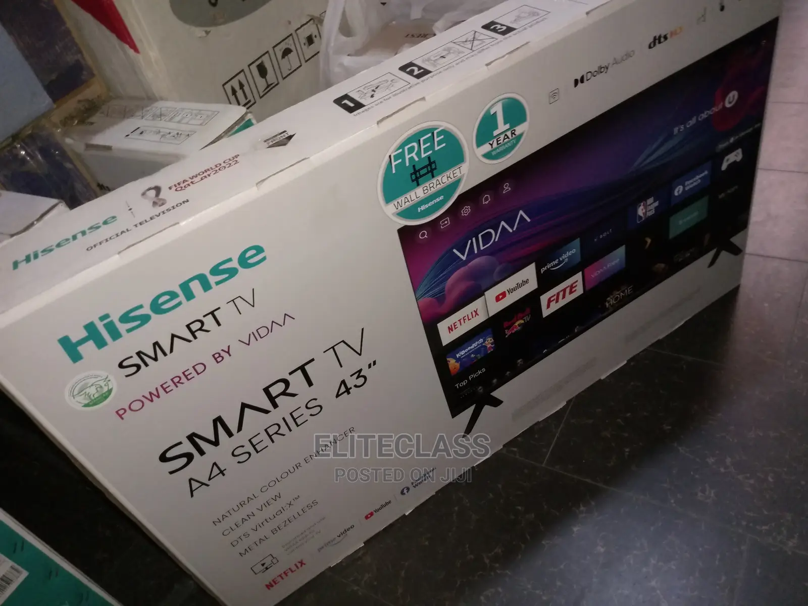 Hisense 43'' Smart TV With Netflix, Youtube| 43A4G