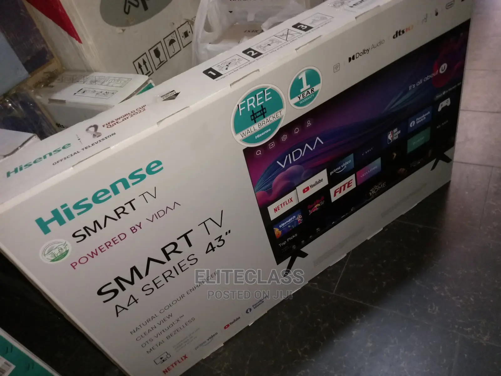 Hisense 43 Smart TV 3 Hdmi, 2 Usb, AC With Bluetooth