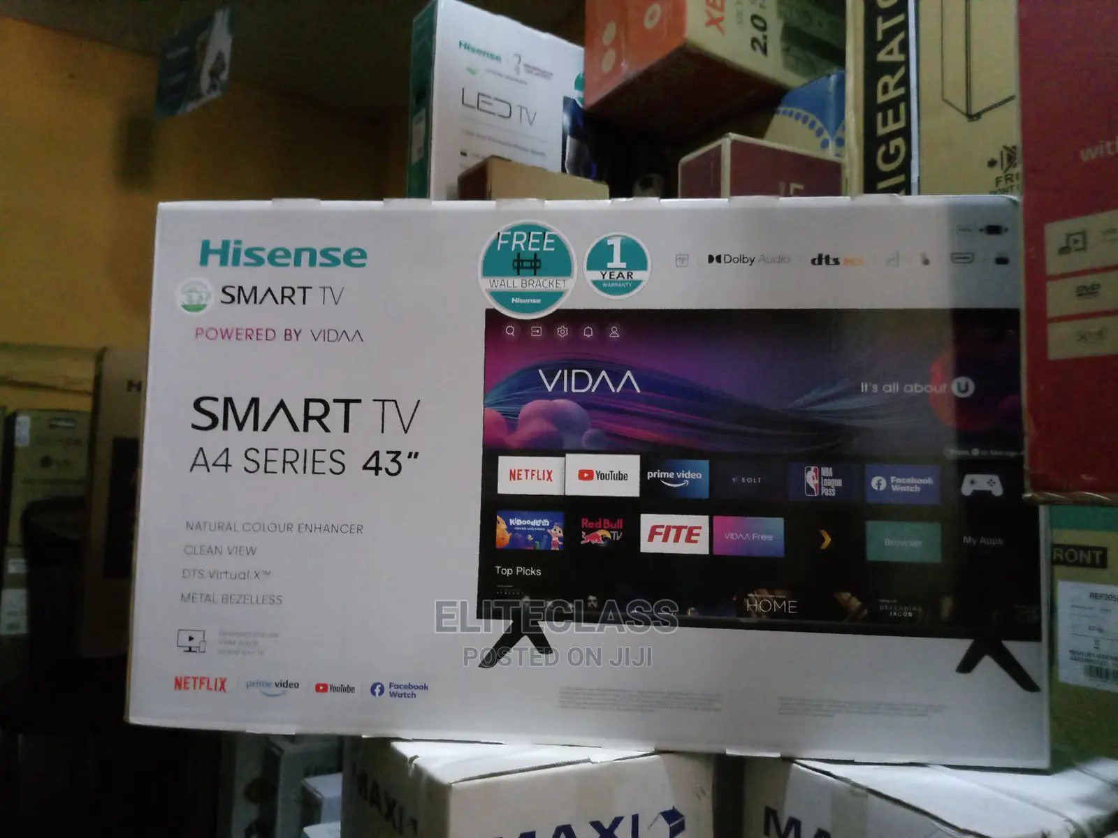 Brand New Hisense With Netflix+ Appstore + Bluetooth- 43inch