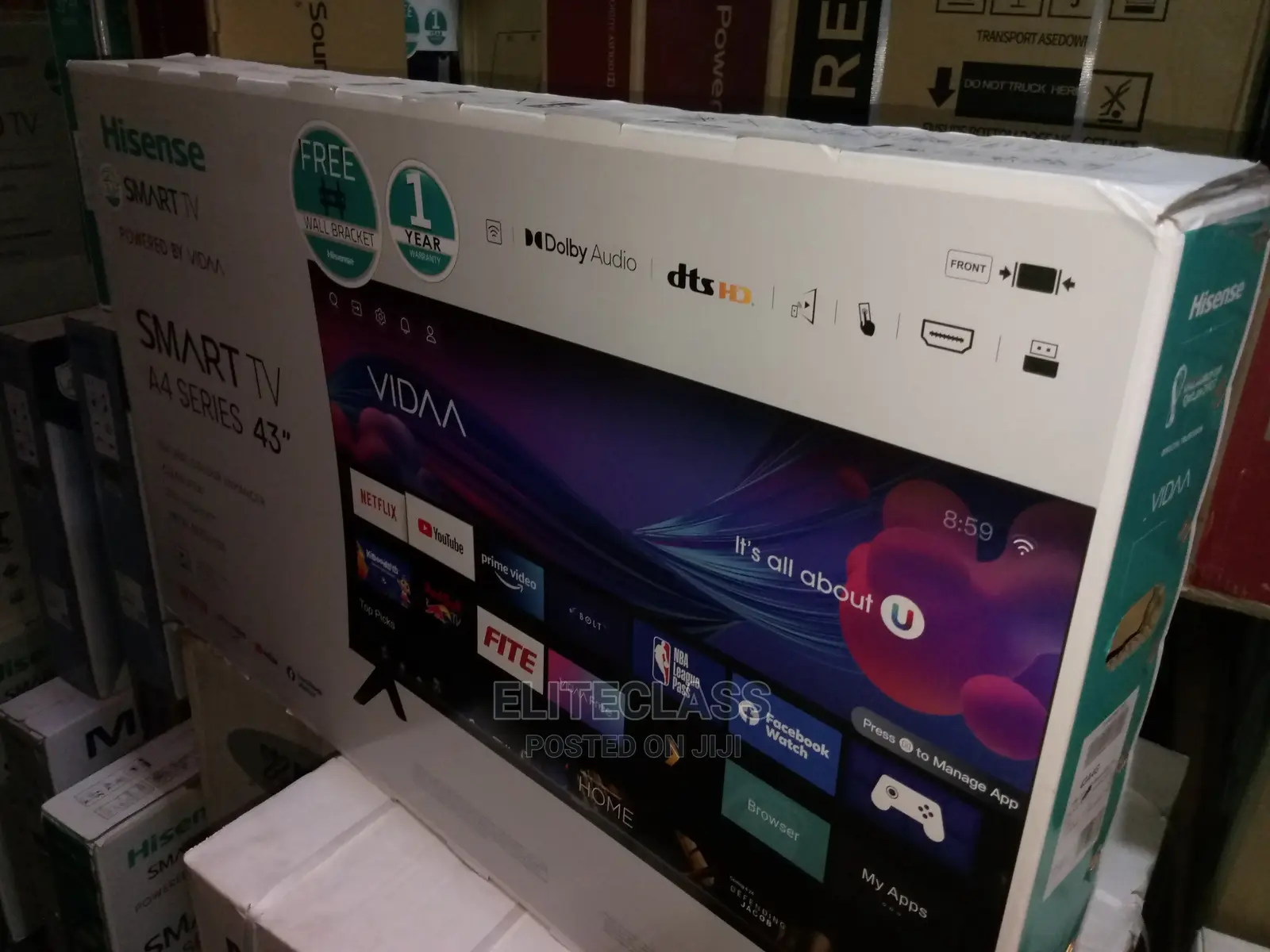 Original Hisense Vidaa Smart TV 43 Inch