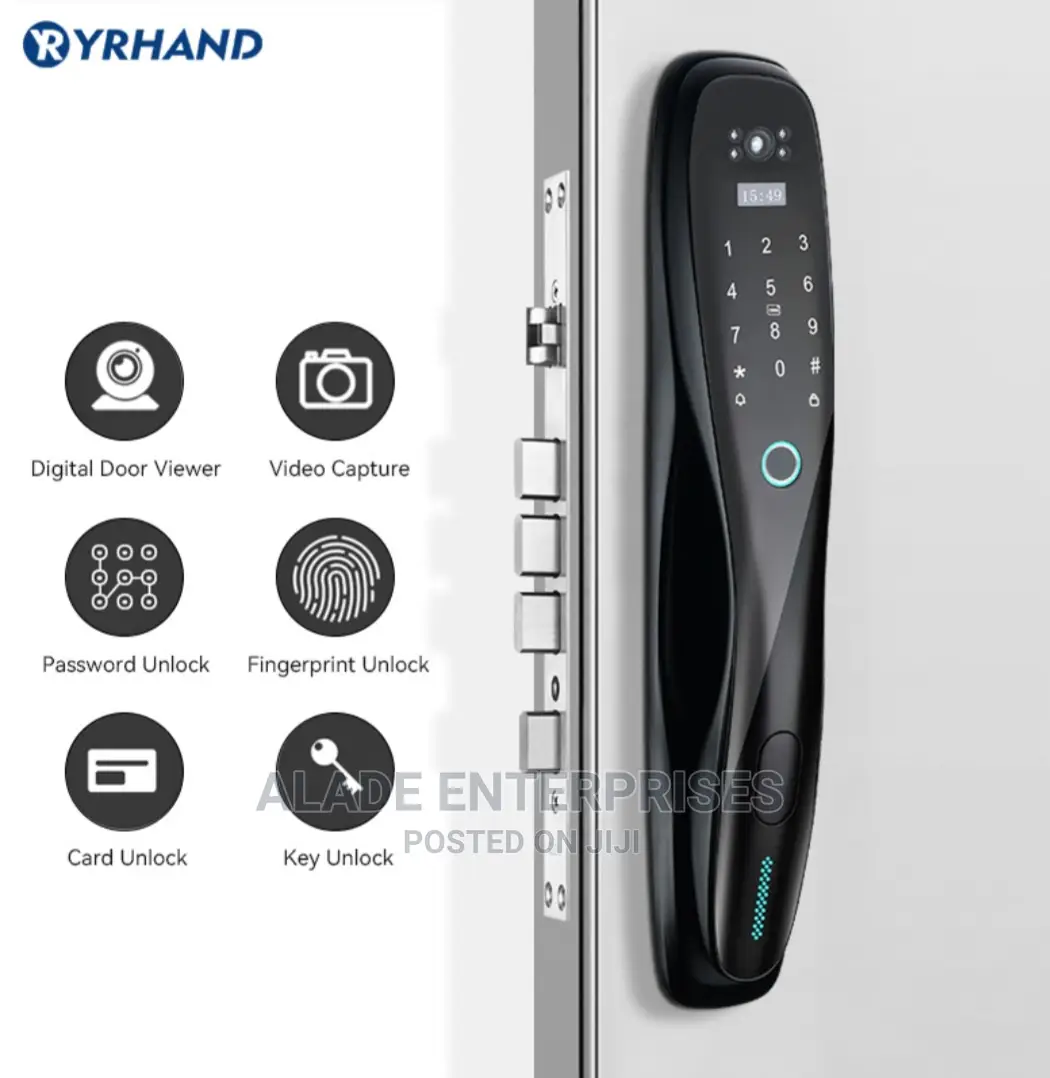 Smart Door Lock With Camera Fingerprint Unlock