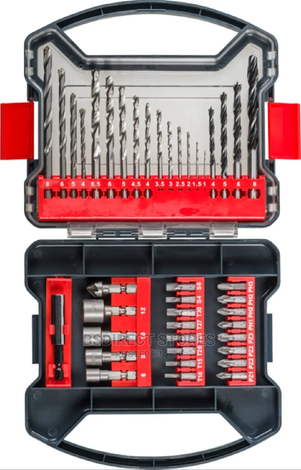 KWB Power- 41 Drill and Bit Set, Grains, Stone, Wood, Metal