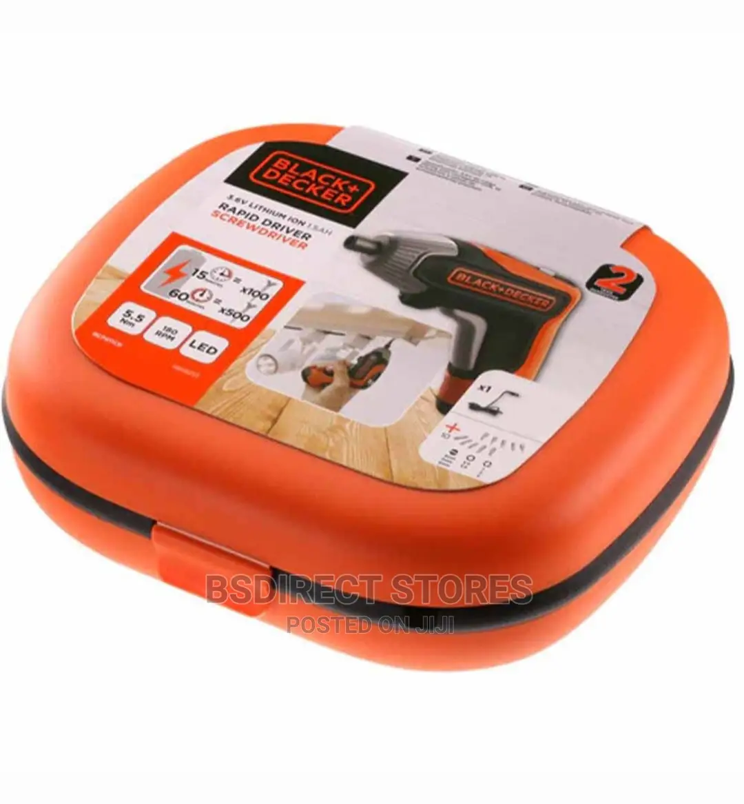 Black+Decker 3.6V Li-Ion Cordless Fast Charge Screwdriver
