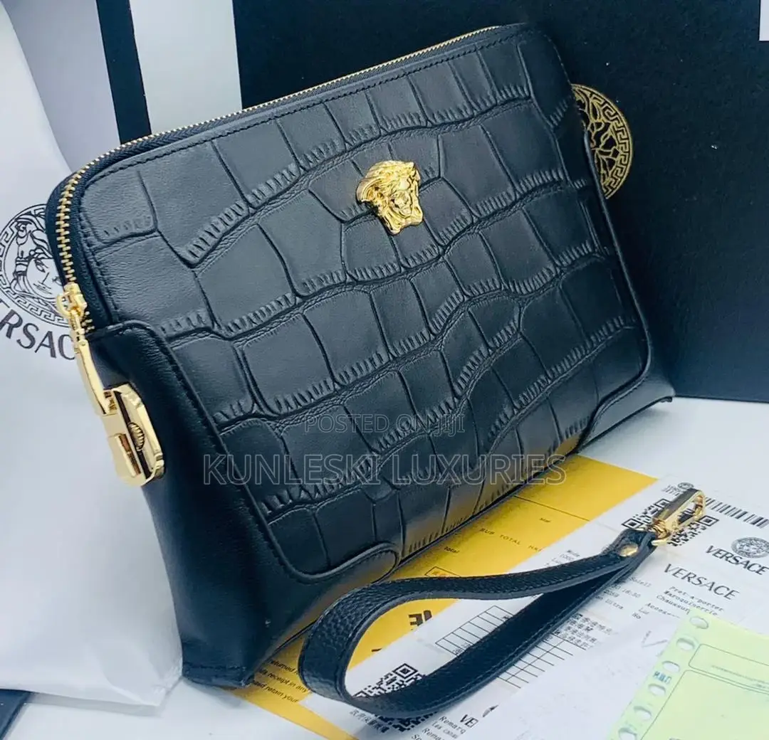 Original Versace Leather Hand Purse Collections