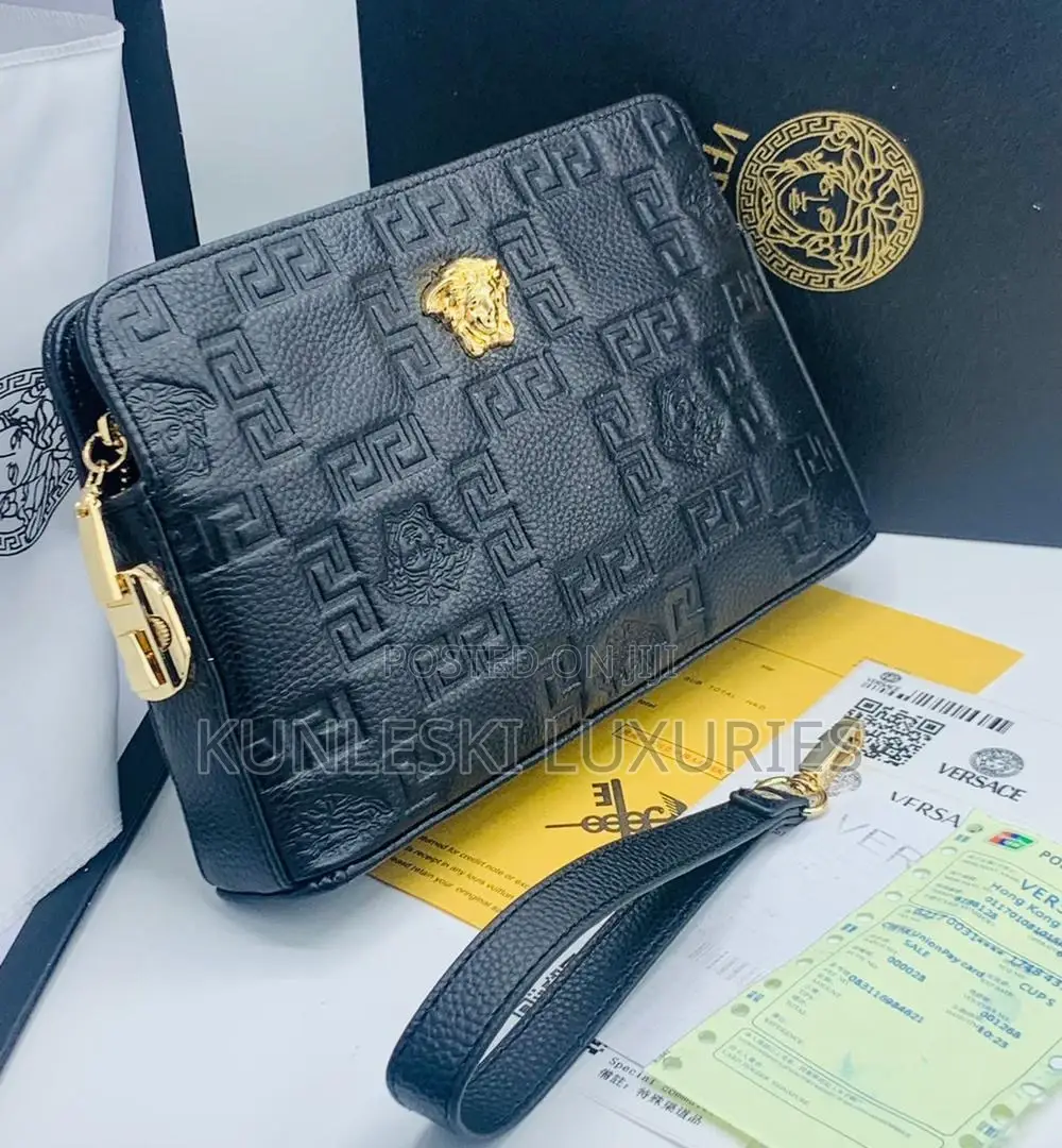 Original Versace Leather Hand Purse Collections