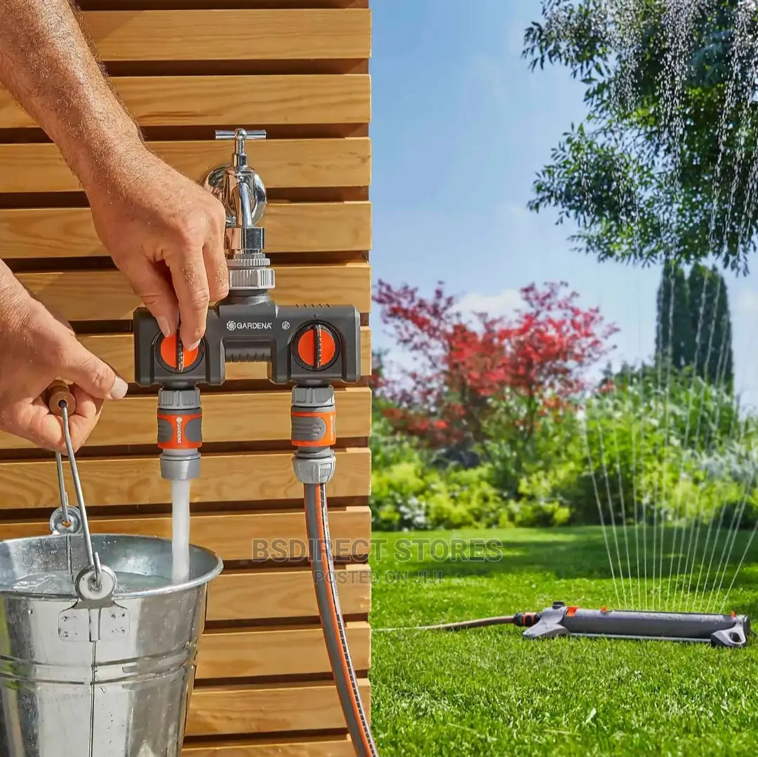 GARDENA Twin-Tap Hose Pipe Watering Water Computers Timers