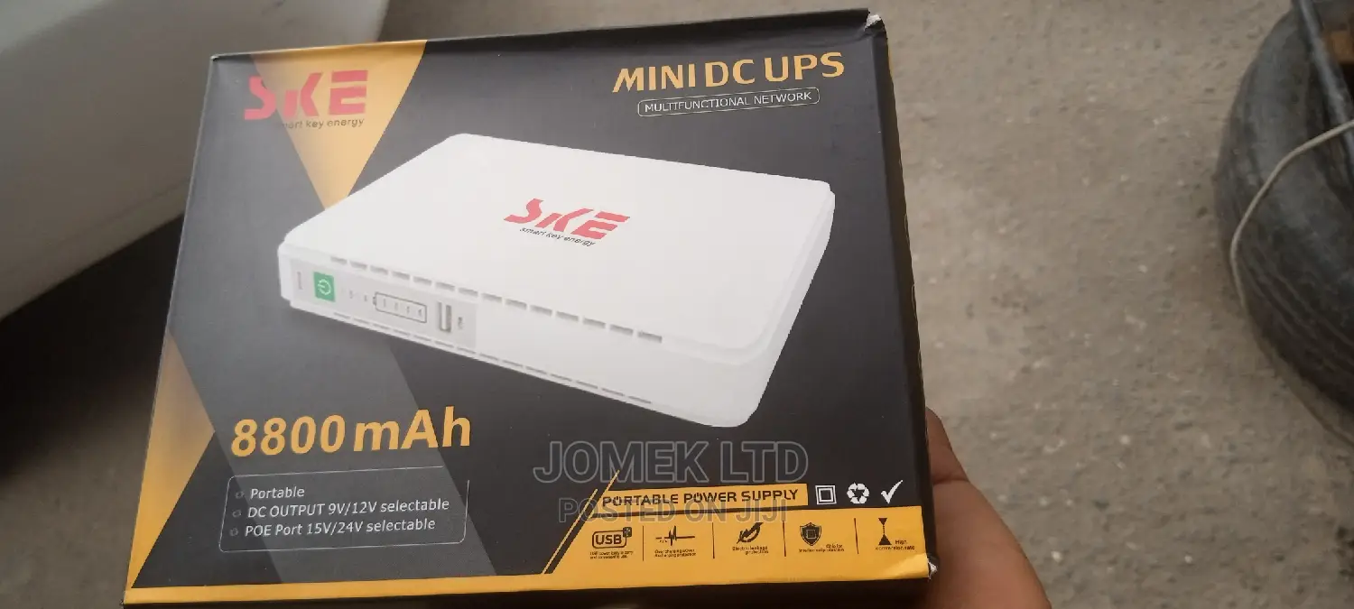 Poe Mini Dc Ups 430p for Router 9v 12v 15v Powerbank-8800mah
