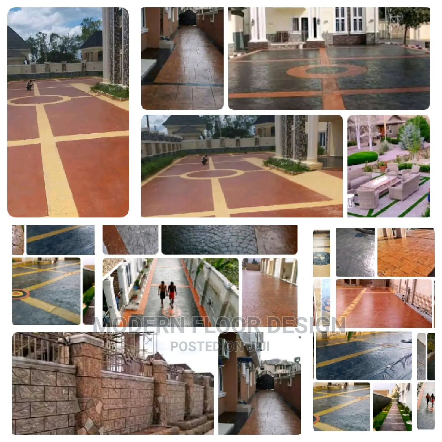 Pure Goiden Modern Stamps Floor