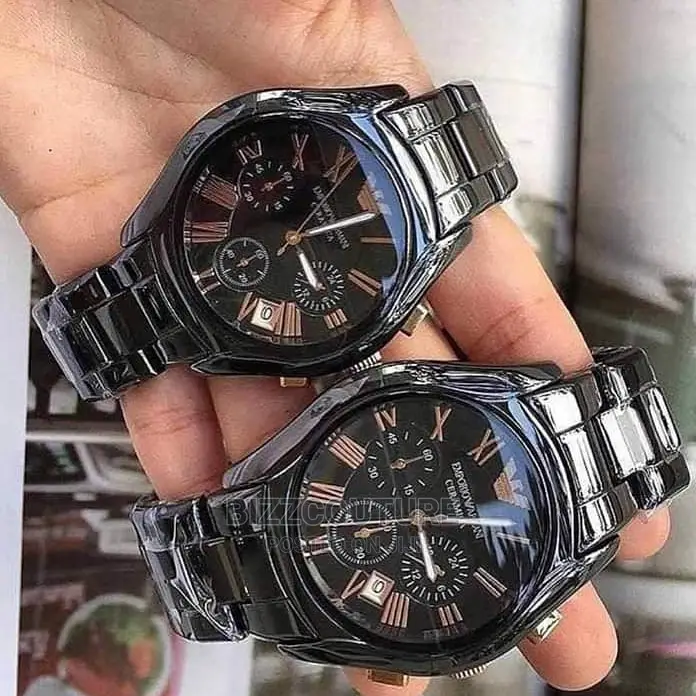 Original EMPORIO ARMANI Black Strap Chain Available in Store