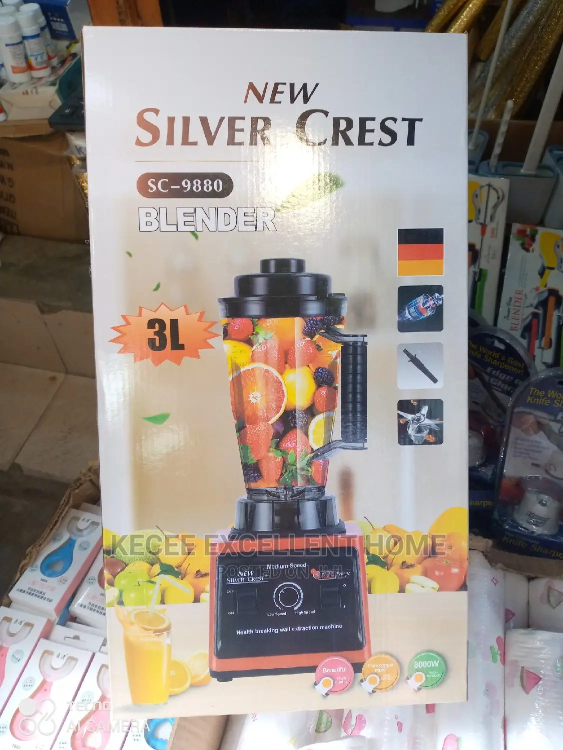 Silvercrest Commercial Grinder Blender With Two Cups - 3l