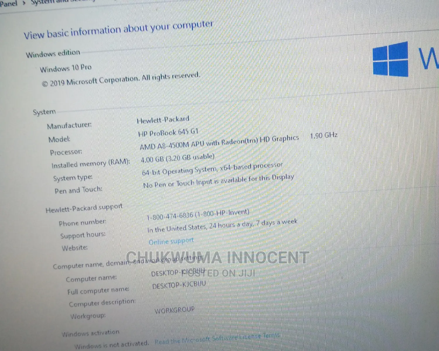 Laptop HP ProBook 645 G1 4GB AMD A8 HDD 320GB