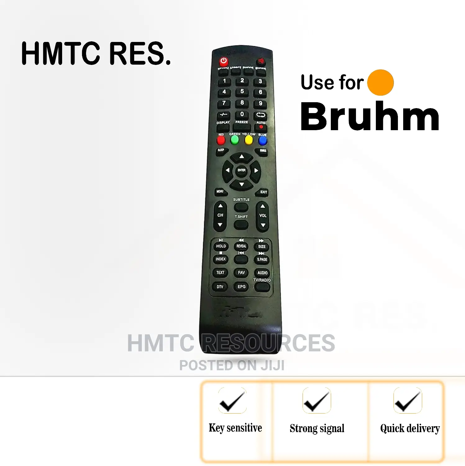 New Replacement Bruhm Led Television Remote Control
