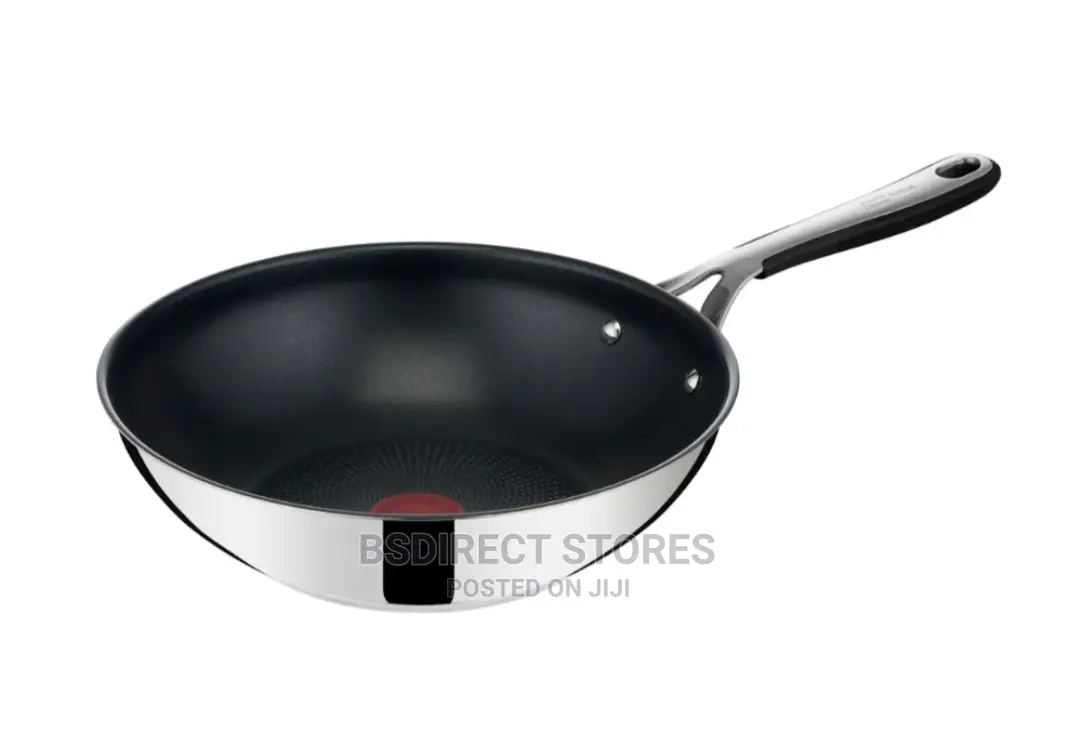 Tefal Jamie Oliver 28cm Non Stick Stainless Steel Wok