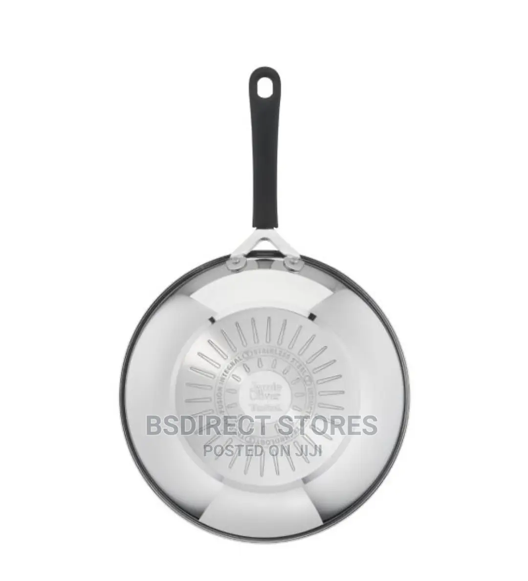Tefal Jamie Oliver 28cm Non Stick Stainless Steel Wok