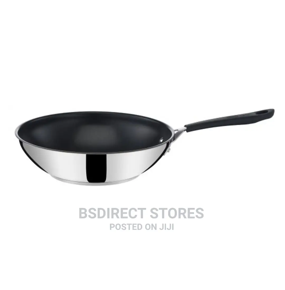 Tefal Jamie Oliver 28cm Non Stick Stainless Steel Wok