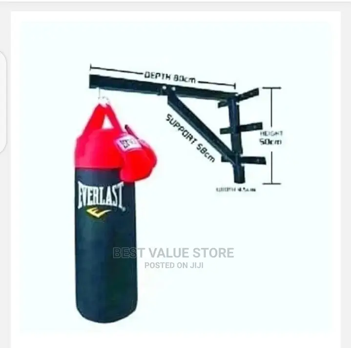 Punching Bag + Wall Bracket + Free Boxing Gloves