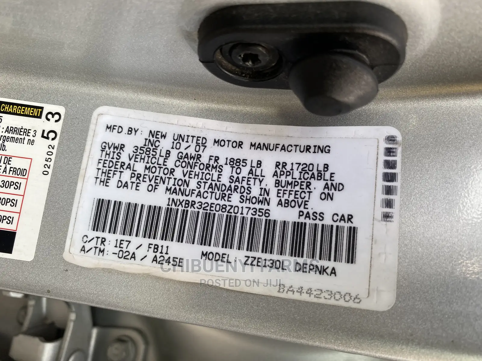 Toyota Corolla 1.8 LE 2008 Silver
