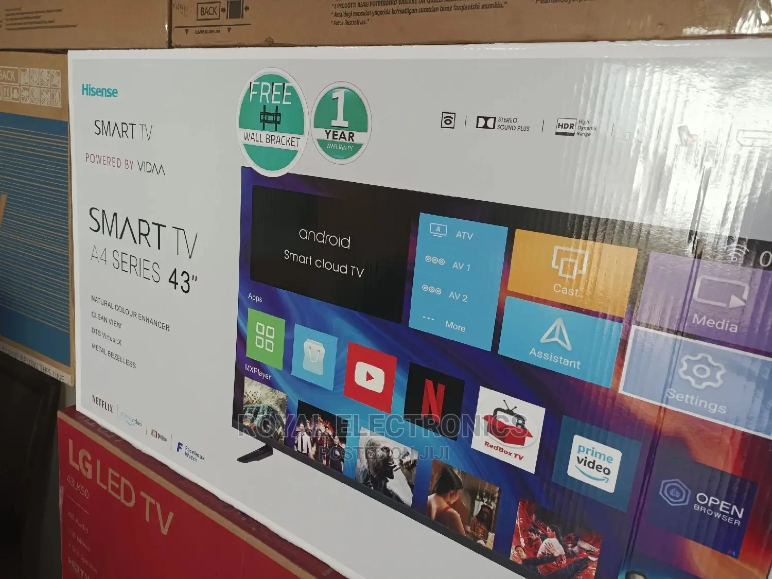 Brand New Hiscence Smart Tv 43 Inches With Netflix, Youtube