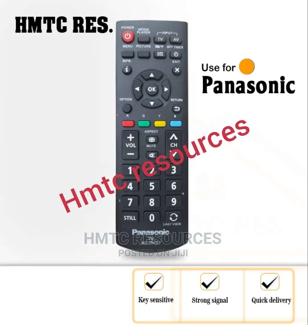 New Replacement Remote Control for Panasonic Led Televisions