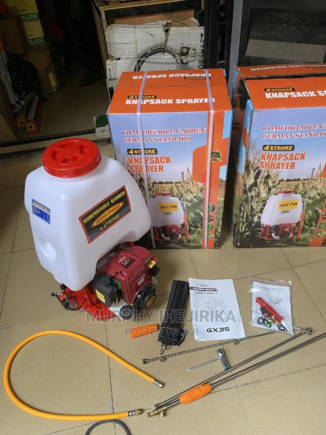 4 Stroke Motorized Knapsack Sprayer ( Garman Stander)