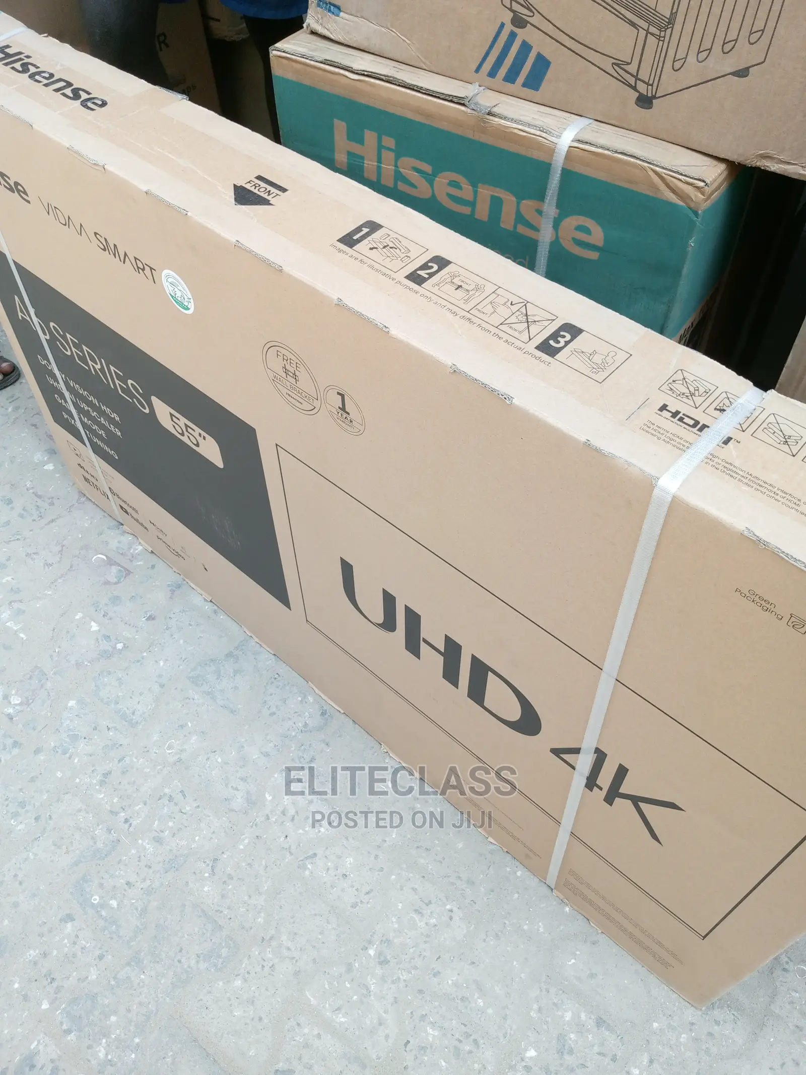 Hisense Smart TV 55''+ Free Wall Bracket+ Bluetooth
