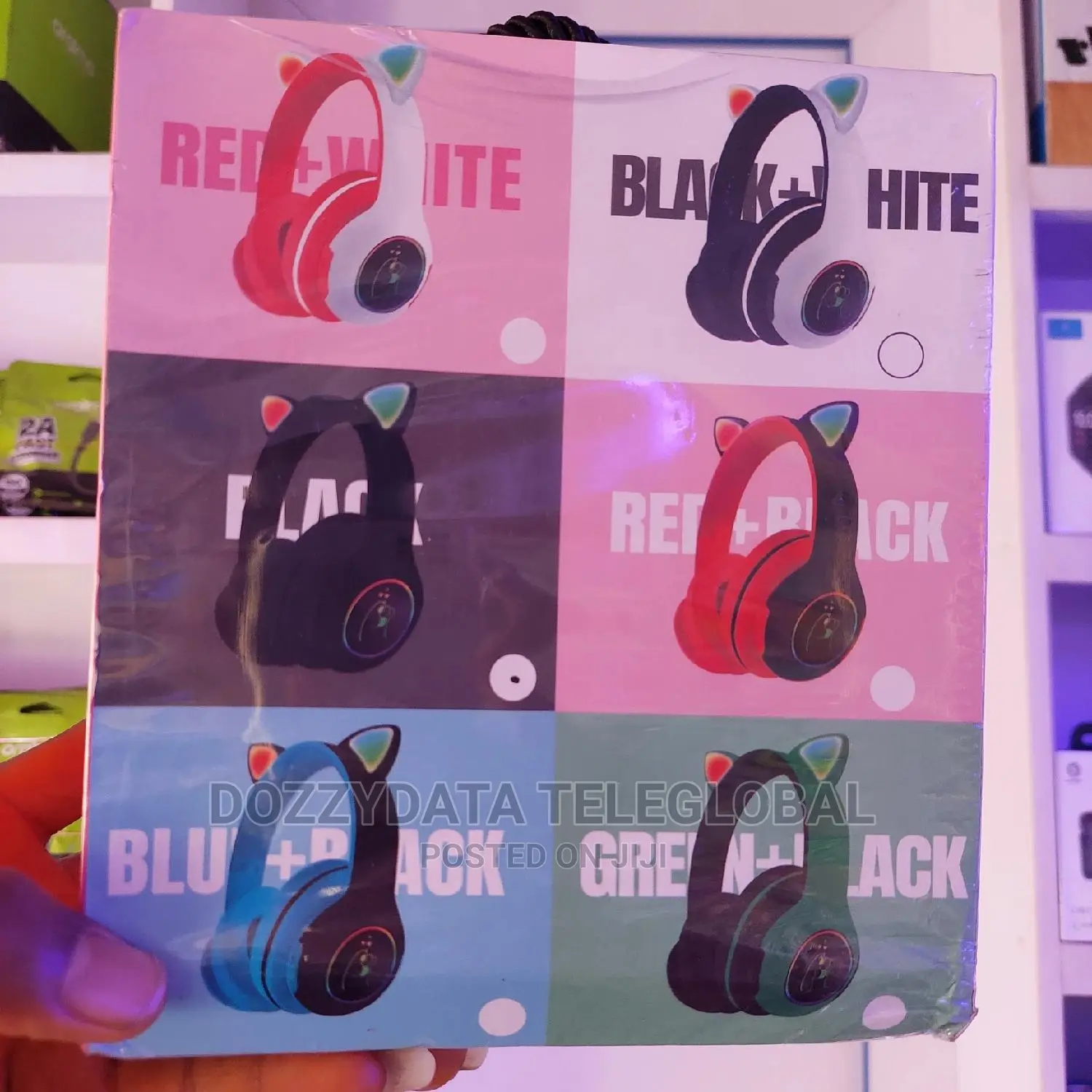 Cute Cat Ear Headphones for Children Adult