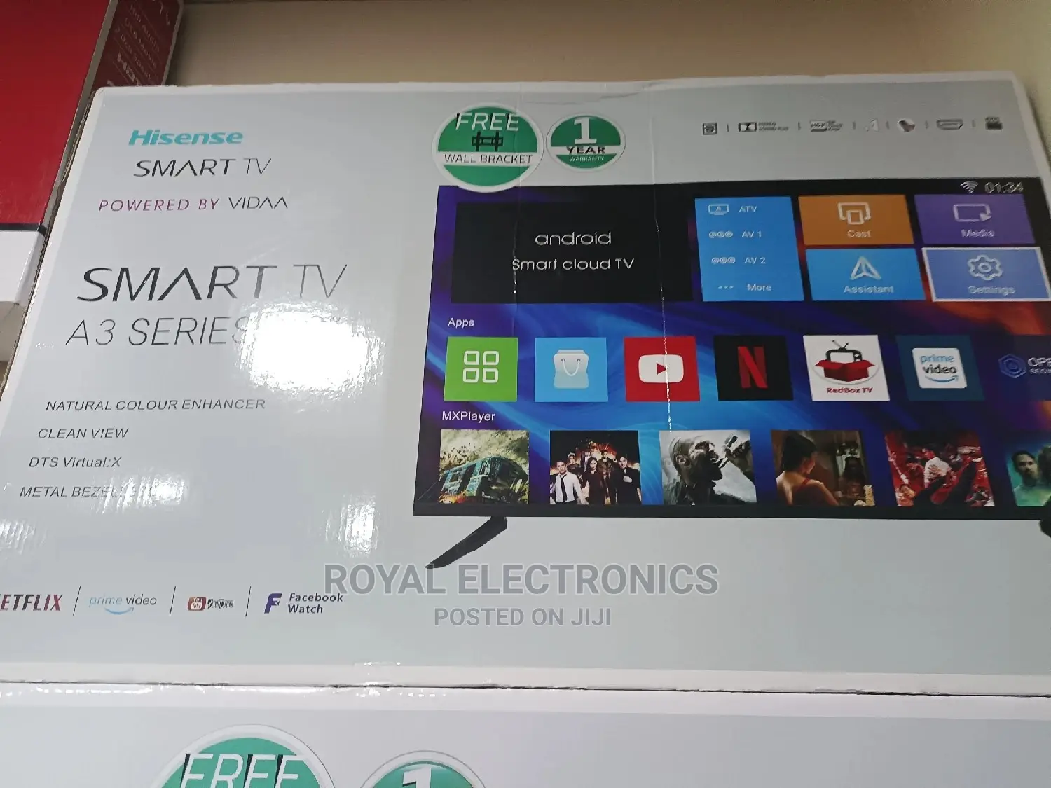 Brand New Hiscence 32 Smart Frameless With Netflix, Youtube