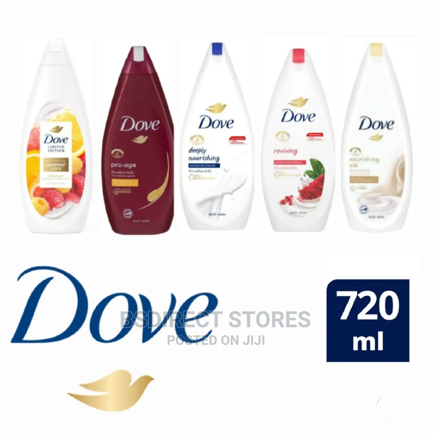 Dove Body Wash Proage.Nourishing.Reviving.Summer Care. 720ml