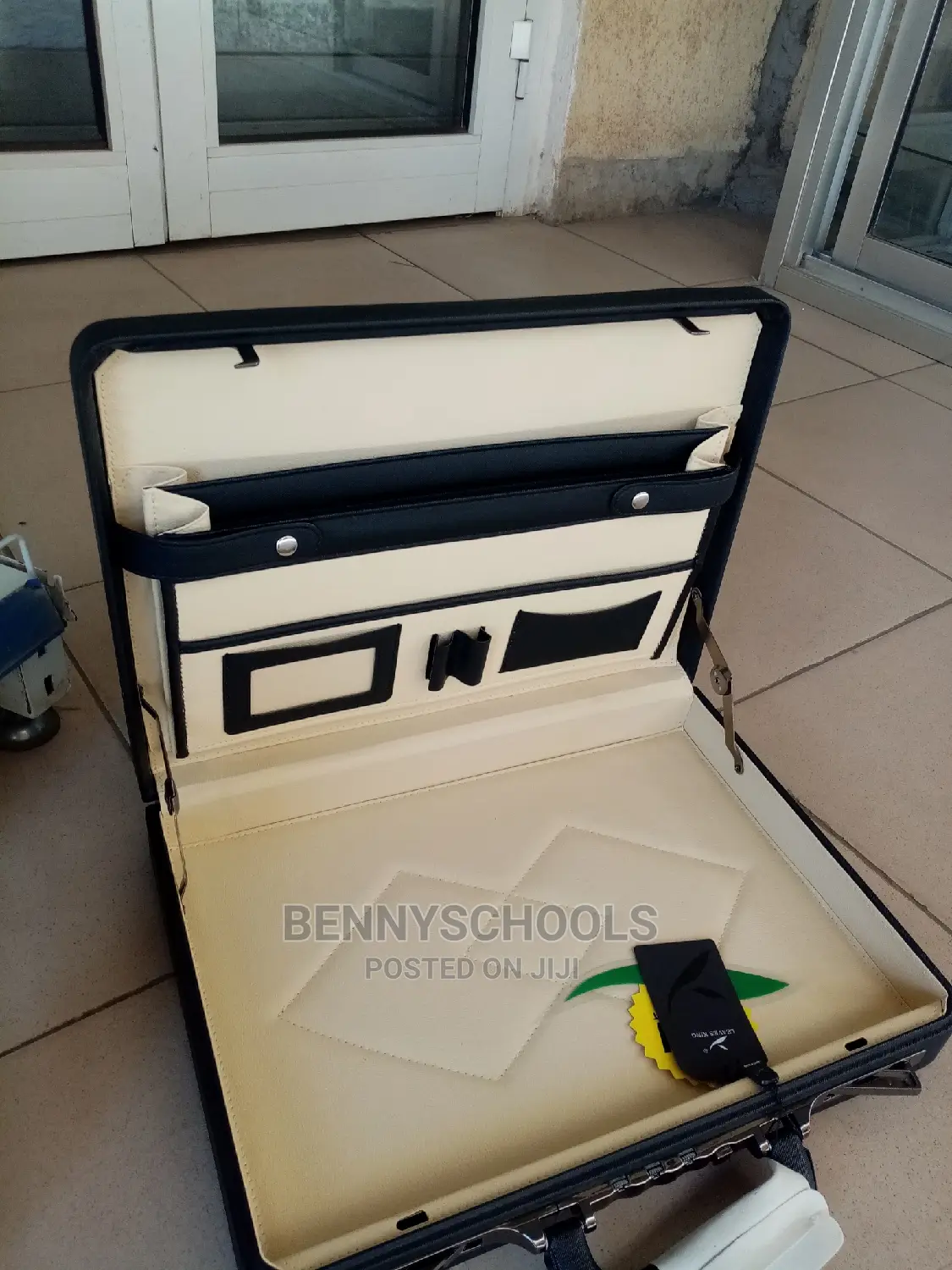 Black Imported Leaves King Briefcase and Office Bag