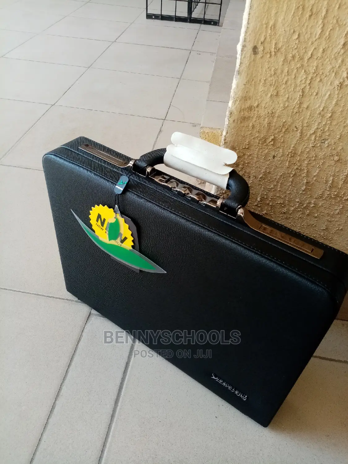 Black Imported Leaves King Briefcase and Office Bag