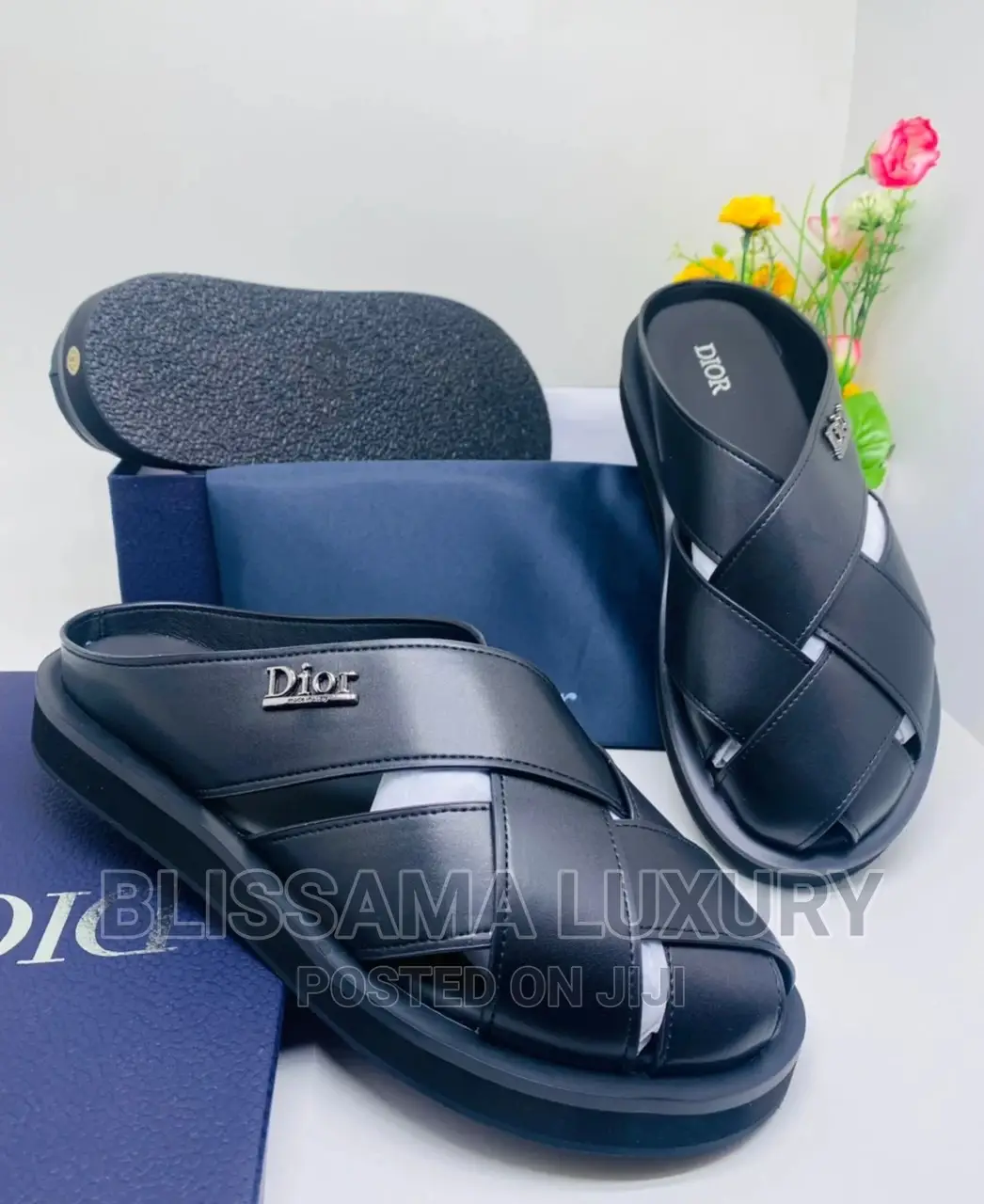 Quality Christian Dior Designer Men Slide
