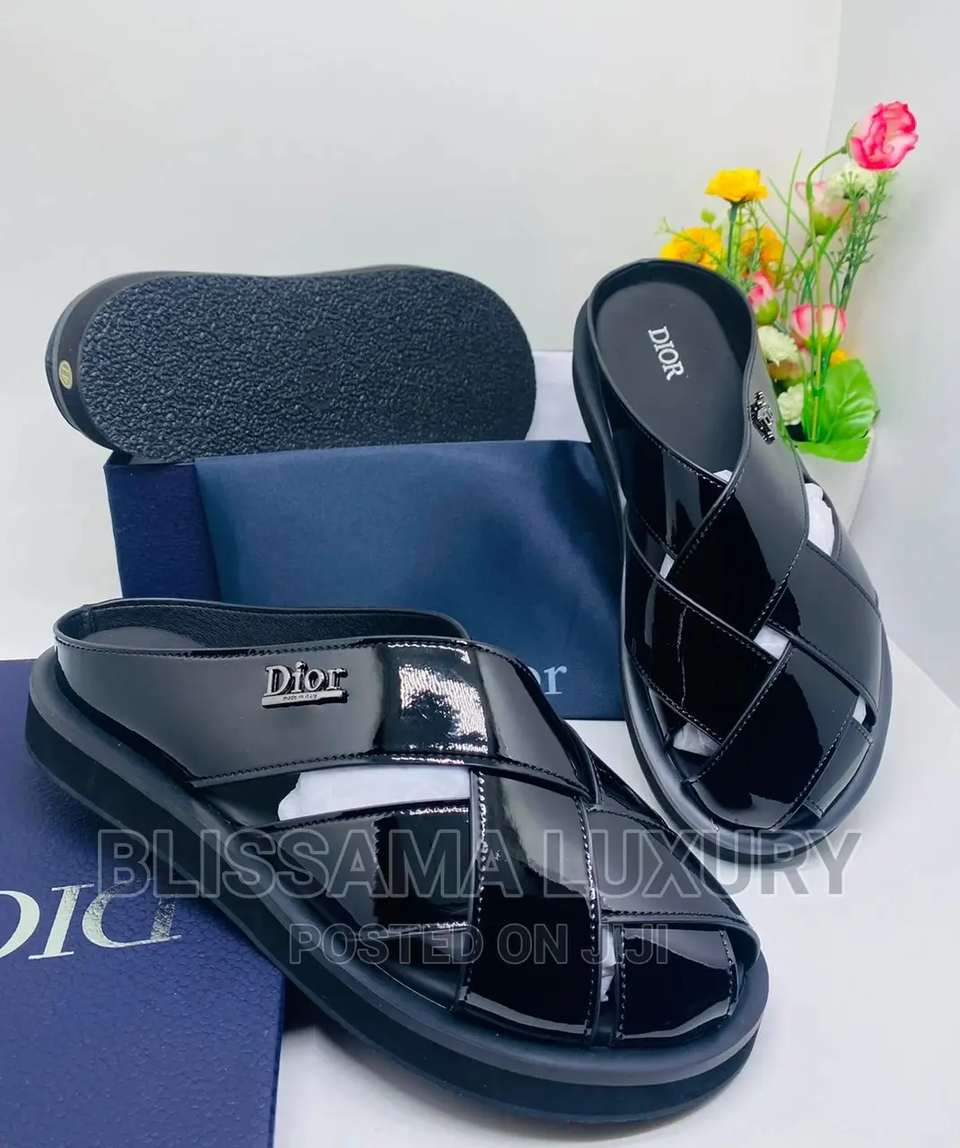 Quality Christian Dior Designer Men Slide