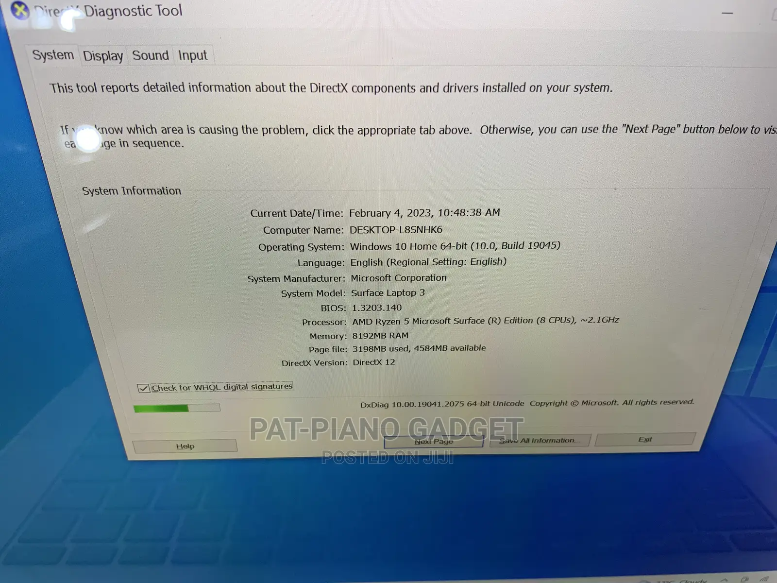 Laptop Microsoft Surface Laptop 3 8GB AMD Ryzen 5 SSD 128GB