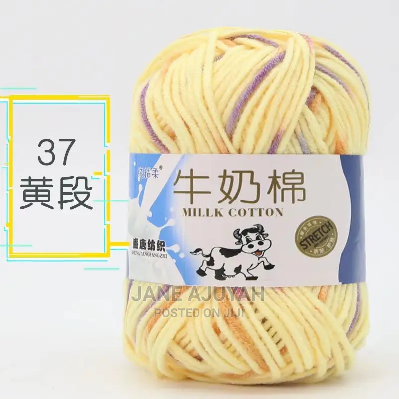 4 Pieces Mixed Colour Milk Cotton Crochett Yarn
