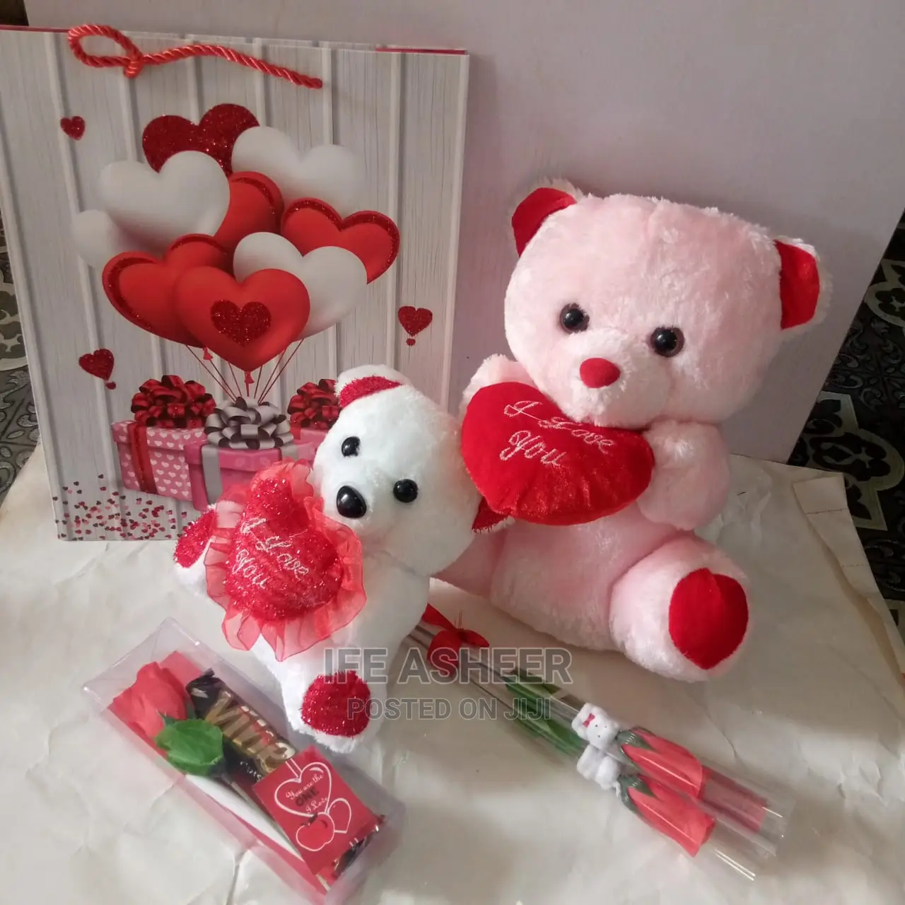 Valentine Package With Fancy Bag ( 4items + 1 Fancy Bag)
