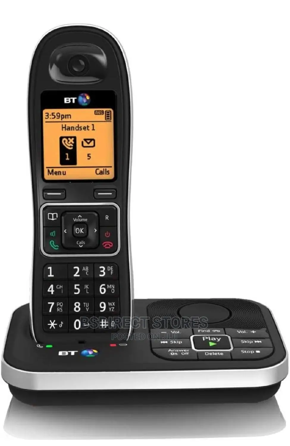 BT BT7610 TRIO Cordless Phone Answering Machine Hands Free
