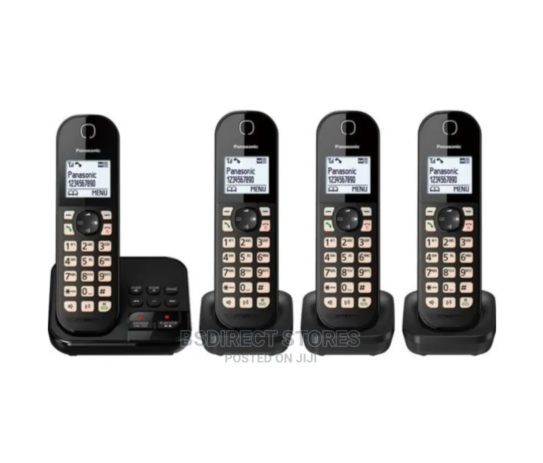 PANASONIC KX-TGC464EB Cordless Phone Quad Handsets