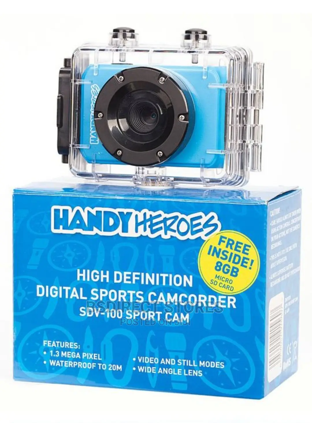 Handy Heroes Waterproof Sport Camera With 8GB Memory Card