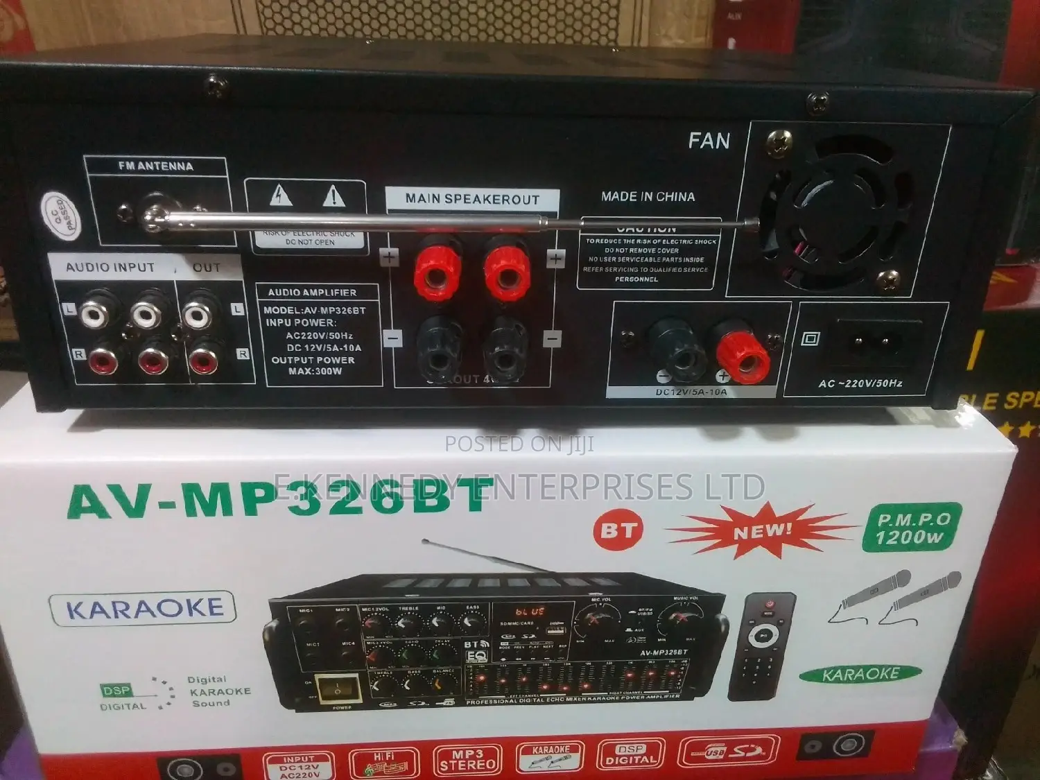 AV-MP326BT Amplifier With Cooling Fan