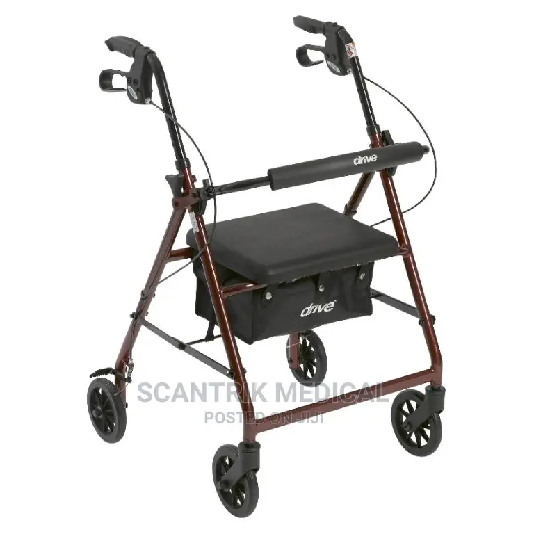 Wheels Walker and Rest Seat, for Elderly
