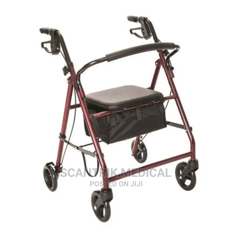 Portable Mobile Walker and Rest Seat for Elderly