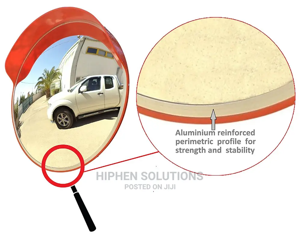 45cm Acrylic Convex Safety Mirror For Road Safety & Shop Security